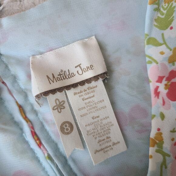 Matilda Jane Poppy Field Caravan Dress Scalloped Women's Size 8 - Picture 4 of 7